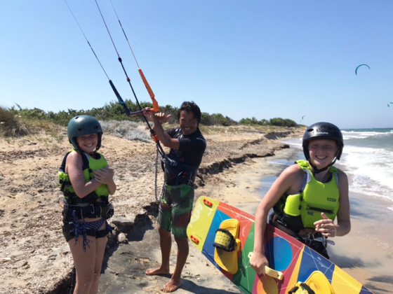 Corso Kitesurf KIDS in Salento - Frigole